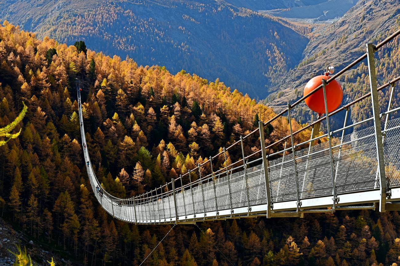 Charles Kuonen-hangbrug, Randa, Zwitserland